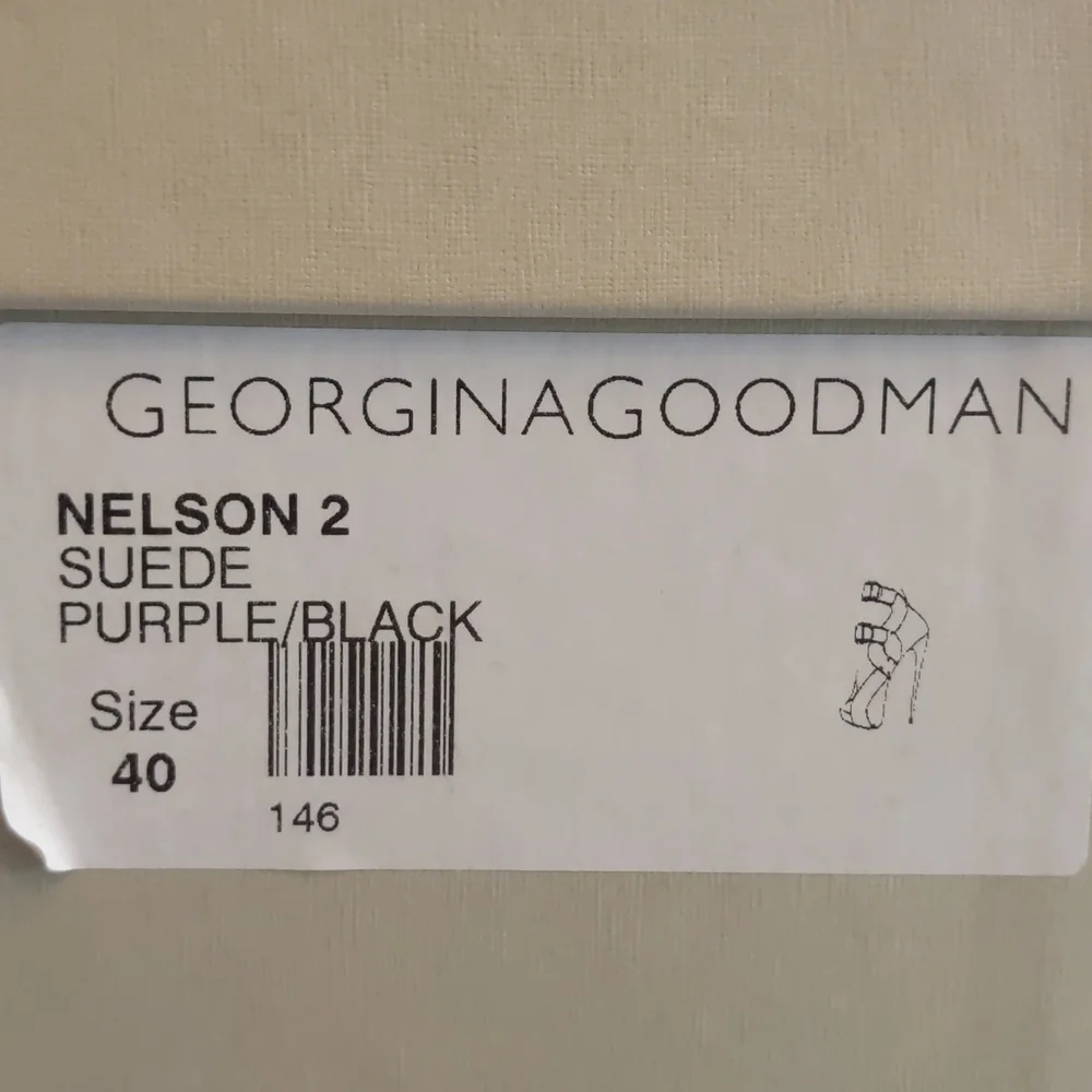 Georgina Goodman Nelson 2 Suede Purple/Black Heels